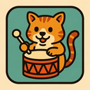 icon_animals_drum_retro icon preview