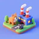 icon_animals_factory_3d_isometric icon preview