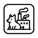 icon_animals_factory_monochrome icon preview