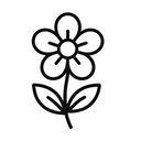 icon_animals_flower_line_art icon preview