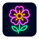 icon_animals_flower_neon icon preview