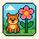 icon_animals_flower_pixel_art icon preview