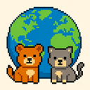 icon_animals_globe_pixel_art icon preview