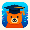 icon_animals_graduation_cap_digital_glitch icon preview