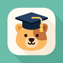 icon_animals_graduation_cap_flat_design icon preview