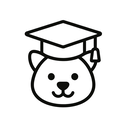 icon_animals_graduation_cap_line_art icon preview