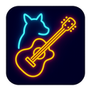 icon_animals_guitar_neon icon preview
