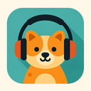 icon_animals_headphones_flat_design icon preview