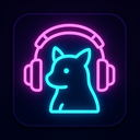 icon_animals_headphones_neon icon preview