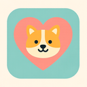 icon_animals_heart_flat_pastel icon preview