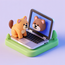 icon_animals_laptop_3d_isometric icon preview