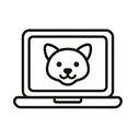 icon_animals_laptop_line_art icon preview
