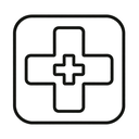 icon_animals_medical_cross_line_art icon preview
