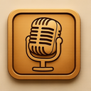 icon_animals_microphone_embossed icon preview