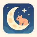 icon_animals_moon_flat_pastel icon preview