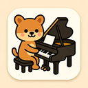 icon_animals_piano_cartoon icon preview
