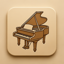 icon_animals_piano_embossed icon preview