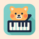 icon_animals_piano_flat_pastel icon preview