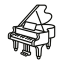 icon_animals_piano_outline icon preview