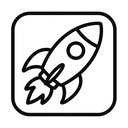 icon_animals_rocket_minimal_outline icon preview