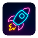 icon_animals_rocket_neon icon preview