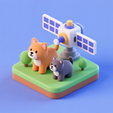 icon_animals_satellite_3d_isometric icon preview