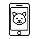 icon_animals_smartphone_monochrome icon preview