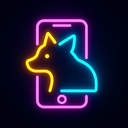 icon_animals_smartphone_neon icon preview