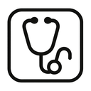 icon_animals_stethoscope_monochrome icon preview