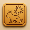 icon_animals_sun_embossed icon preview