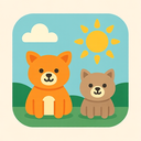 icon_animals_sun_flat_pastel icon preview