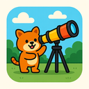 icon_animals_telescope_cartoon icon preview