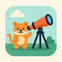 icon_animals_telescope_flat_pastel icon preview
