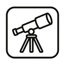 icon_animals_telescope_minimal_outline icon preview