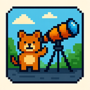 icon_animals_telescope_pixel_art icon preview