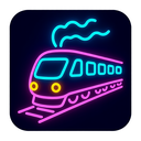 icon_animals_train_neon icon preview