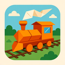 icon_animals_train_origami icon preview