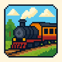 icon_animals_train_pixel_art icon preview