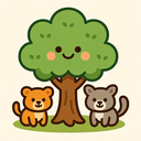 icon_animals_tree_cartoon icon preview