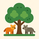 icon_animals_tree_flat_design icon preview