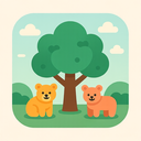 icon_animals_tree_flat_pastel icon preview