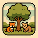 icon_animals_tree_retro icon preview