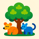 icon_animals_tree_vibrant_colors icon preview