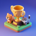 icon_animals_trophy_3d_isometric icon preview