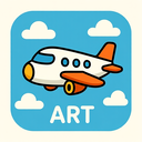 icon_art_airplane_cartoon icon preview