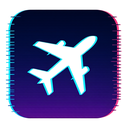 icon_art_airplane_digital_glitch icon preview