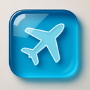 icon_art_airplane_glassy icon preview