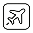 icon_art_airplane_monochrome icon preview