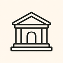 icon_art_bank_minimal_outline icon preview
