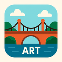 icon_art_bridge_flat_design icon preview